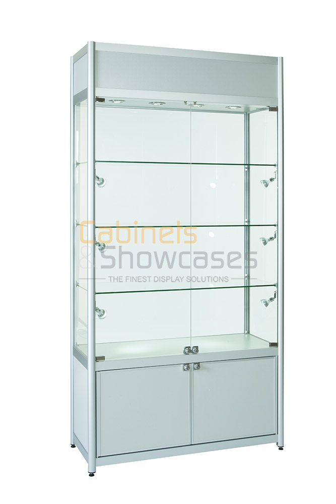 Display Cabinets Storage & Top Branding Canopy