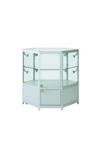 Aluminium Corner Counter Cabinet With Large Storage Area