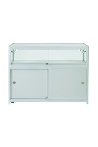 Aluminium Display Counter Cabinet With Large Storage Area