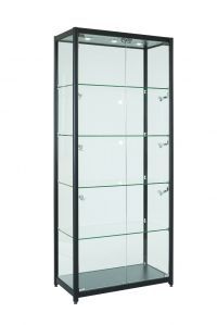 Full Glass Aluminium Lockable Display Cabinet with Unrivaled Features