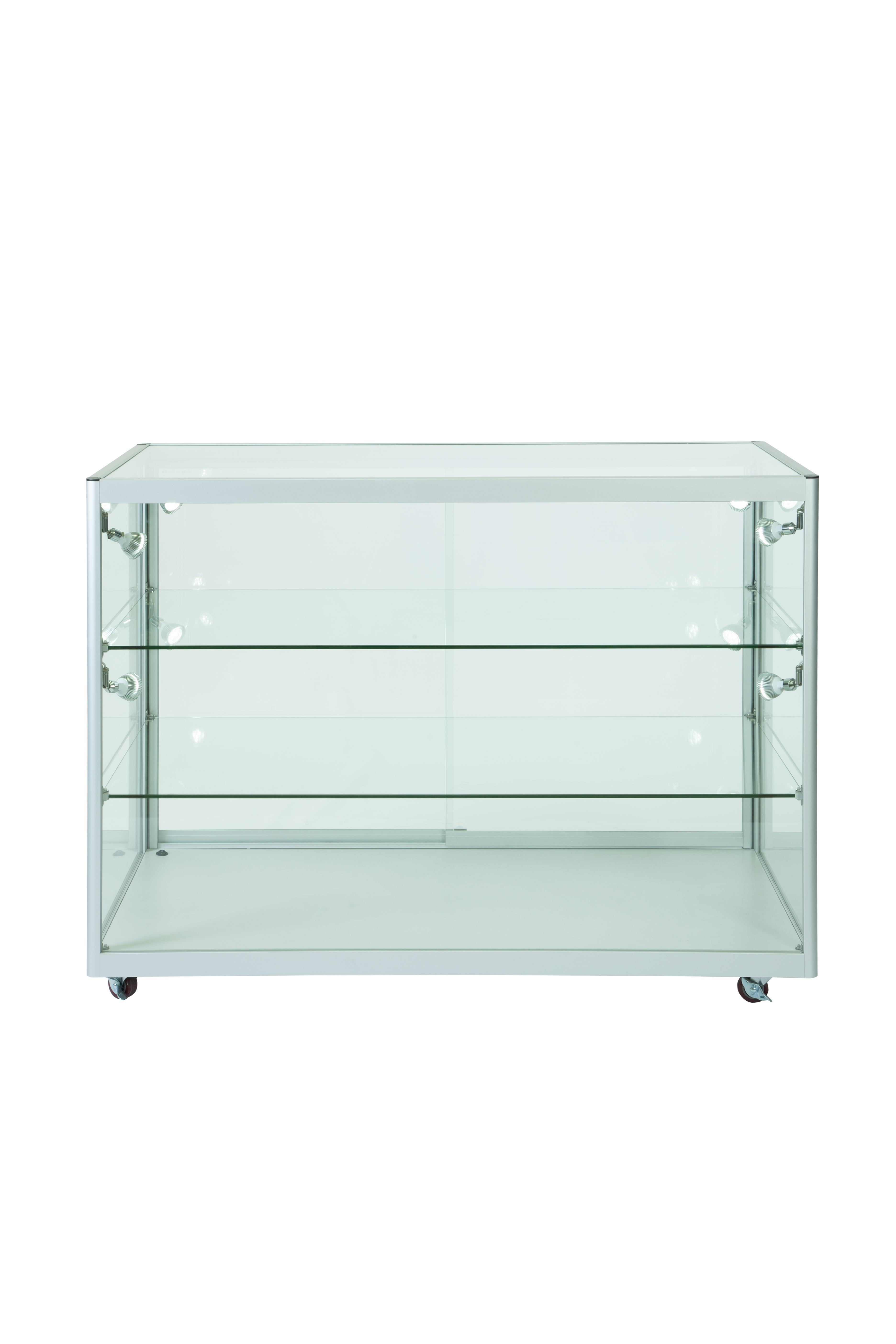 Aluminium Display Counter Cabinet With Full Display Area