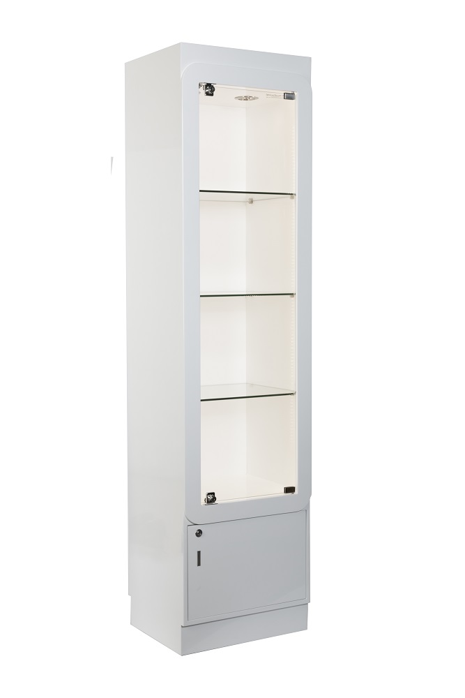 HIGH GLOSS Prestige Display Cabinet with Cupboard