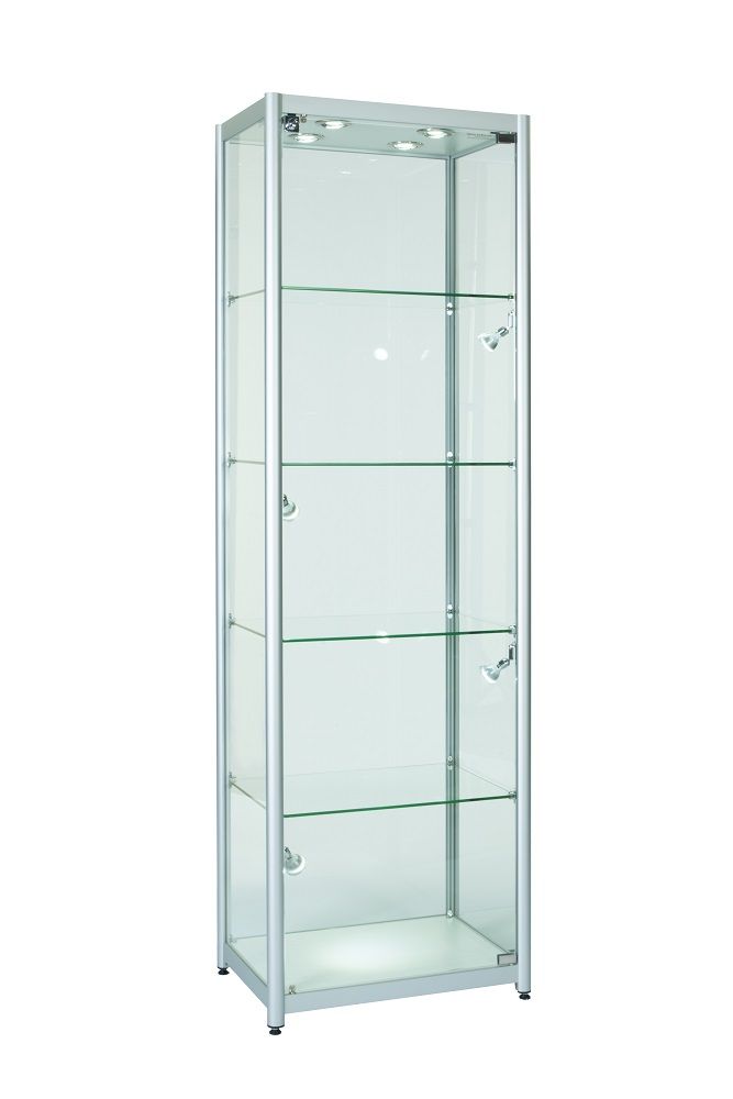 Glass Cabinet Aluminium Single Door