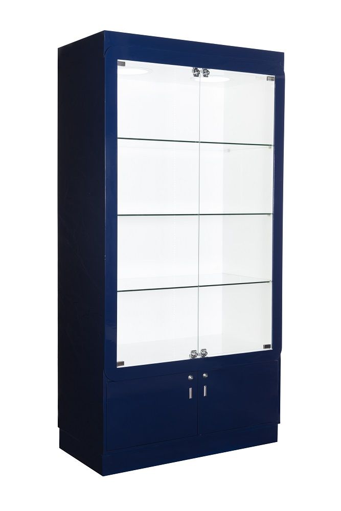 HIGH GLOSS Prestige Display Cabinet with Cupboard