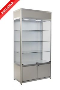 Prestige Aluminium Cabinet K1000 with Cupboard & Advertising Canopy