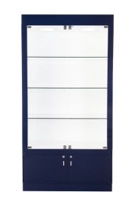 HIGH GLOSS Prestige Display Cabinet with Cupboard