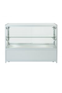 Aluminium Display Cabinet with Small Storage Area