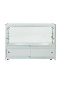 Aluminium Display Cabinet with Small Storage Area