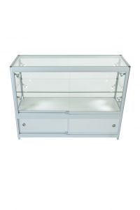 Aluminium Display Cabinet with Small Storage Area